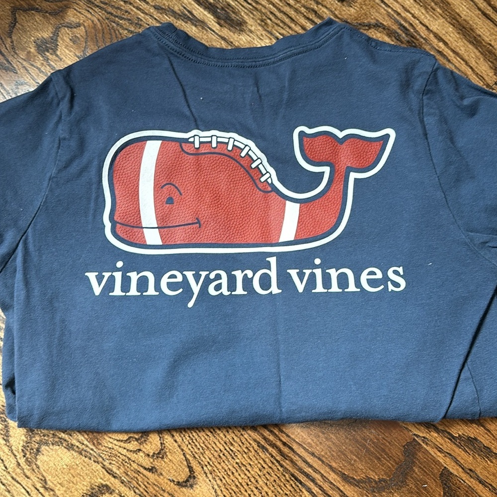Vineyard Vines Long Sleeve Football Tee